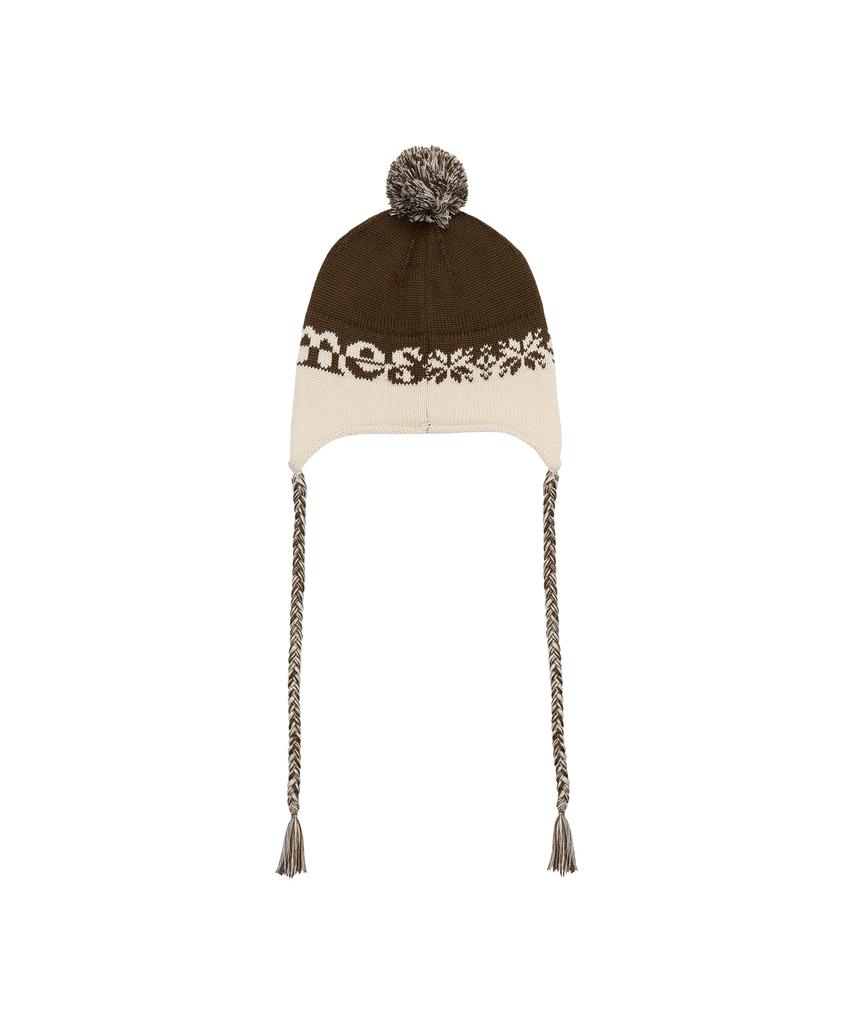 AMES-WORLDWIDE Earflap Beanie Brown