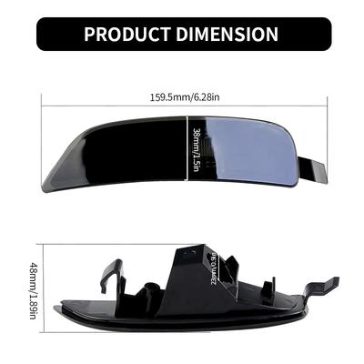 2PCS Car Turn Signal Side Fender Marker Light Lamp Cover Shell Housing Left&Right For 2016-2023 Mazda MX-5 Miata ND Accessories