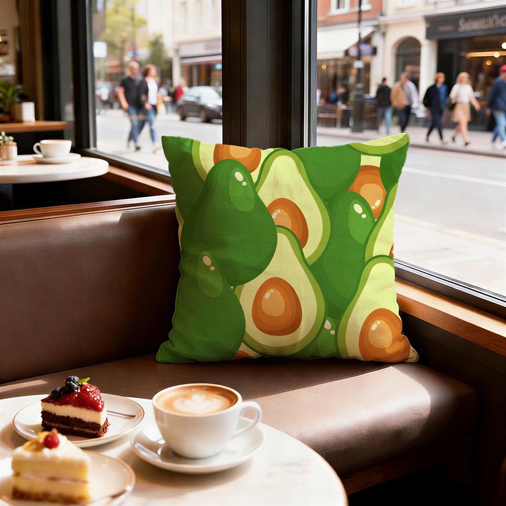 print pattern Avocado print Cushion Cover Decorative Cushion Cushions Covers Cover Sofa 50x50 Pillow 4 Piece 45x45 40x40
