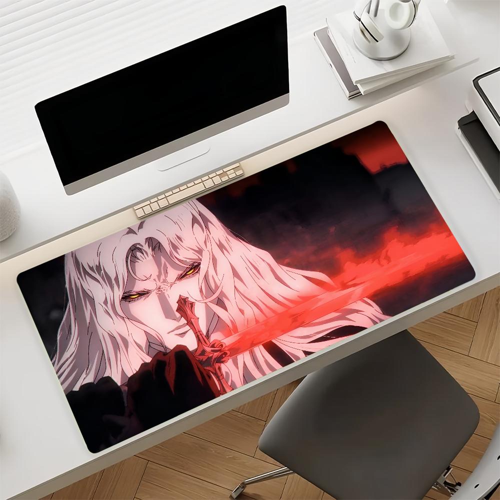 Game CCastlevania Mouse Pad Nonslip Locking Edge DeskMat PC Laptop Accessories Rubber Office Keyboard Large Game