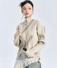 ZEROPLANET Eleanor Spray Knit Zip-Up [Beige]