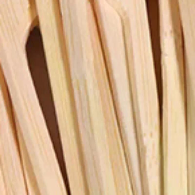 100Pcs 12CM Bamboo BBQ Skewers Hamburger Garnish Bamboo Sticks Disposable Barbecue Forks Party Cocktail Buffets Meat Fruit Tools