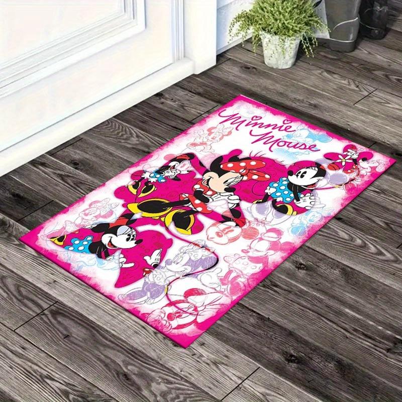 

1pc Pretty Minnie and Mickey Mouse Pattern Area Rug Soft Flannel for Living Room, Office, Bedroom, Outdoor and Camping, Sofa Coffee Table 60cm by 90cm