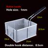 French Fries Frying Basket Net  Food Basket Stainless Steel Fry Frame Square Oil Filter Frying Basket Frying Screen Strainer