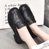 Shoes Women's Spring and Autumn New Leather Small Leather Shoes Flat Shoes Single Shoes Large Size Women's Shoes Casual