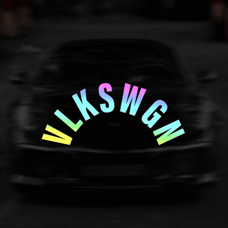 

1 шт. наклейки на автомобіль VLKSWGN Задній двірник Лобове скло для Volkswagen Polo Golf Passat Tiguan Beetle Caddy Skoda Octavia Seat Leon Altea 15x6CM