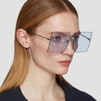 2022 Негабаритные солнцезащитные очки Градиентные очки Модные оттенки Наружные очки Винтажные очки