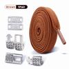 No Tie Shoe Laces Elastic Laces Silver Diamond Buckle Sneakers Tennis Shoelaces Without Ties Flat Shoelace for Shoes Accessories
