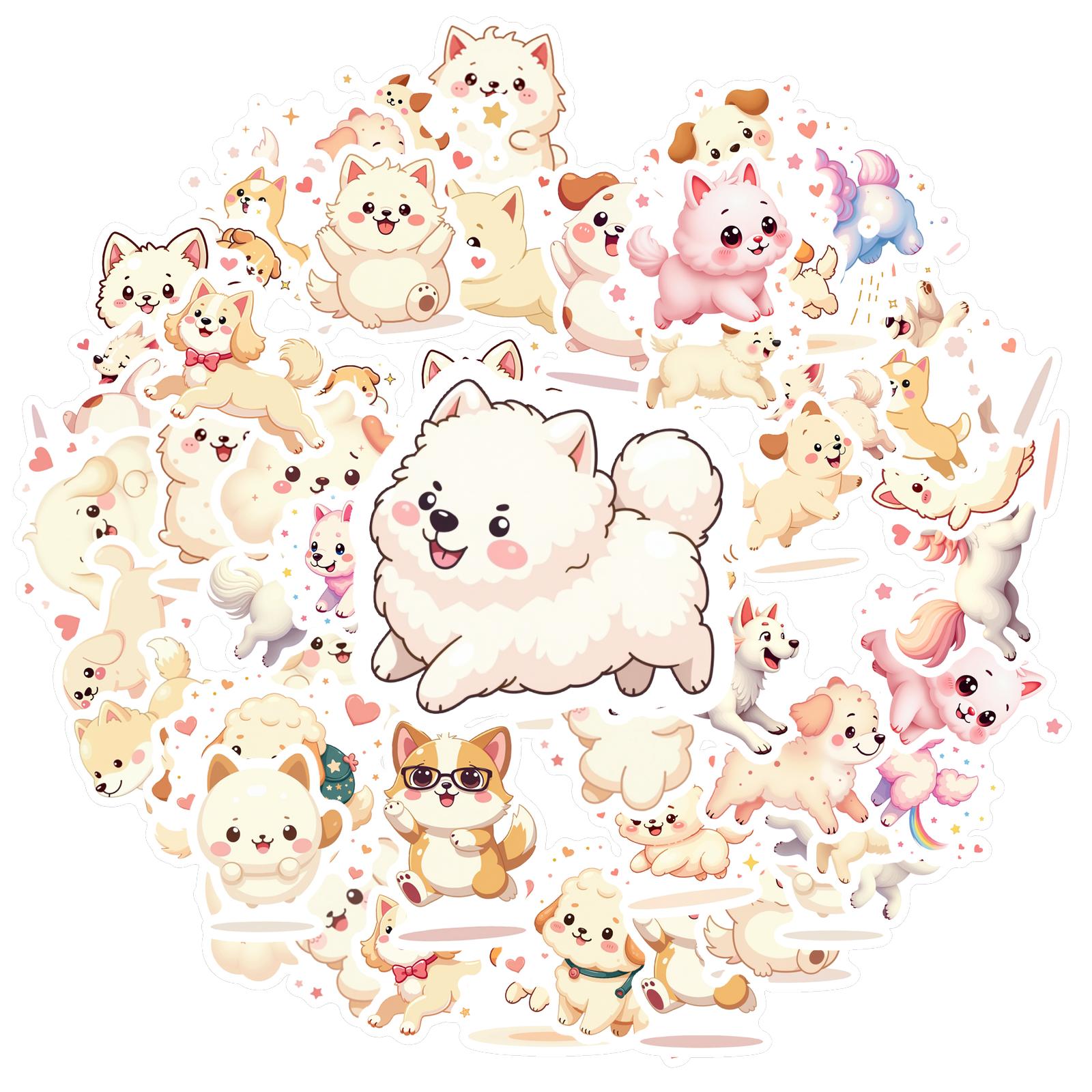 35pcs-100pcs Decals  vinyl Animal Stickers Decorative Stickers Cute Vinyl for  Luggage Decor Phone Cases Stationery