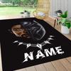 Custom Name Panther Power Symbolism Carpet Rug Customizable Soft Washable Anti-Slip Home Living Room Sofa Mats Personalized Rug. 090912
