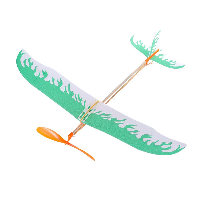 Thunderbird DIY Rubber Band Powered Glider and Helicopter Kit for Students