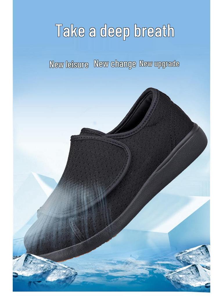 Women's Wide-Fit Breathable Lightweight Walking Shoes - Non-Slip Soft Sole for Elderly Moms & Grandmas