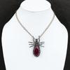 Faceted Kashmir Ruby Copper Pendant Wire Wrapped Pendant Handmade Copper Wire Wrap Jewelry Gift For Her Spider Pendant Real Gemstone Jewelry