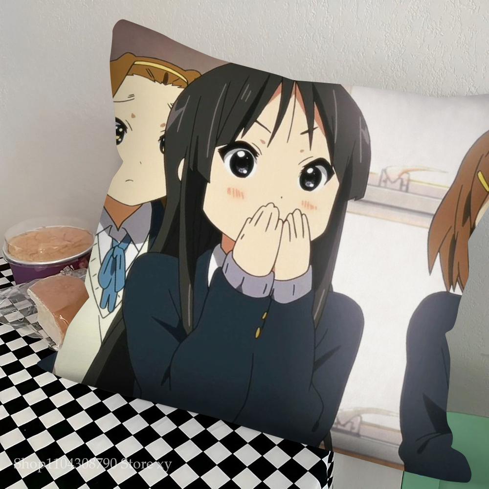 1pc K-ON Pillow Case Square Bedroom Sofa Leisure Comfort Cushion Car Living Room Home Decoration