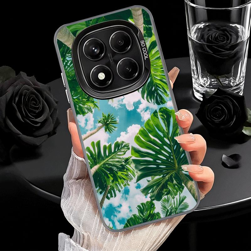 Summer Plants Green Leaf Soft Phone Case for Xiaomi Redmi Note 13 14 15 Pro Plus 12S 12 11S 11 11T 10S 10 Shockproof Cover Back