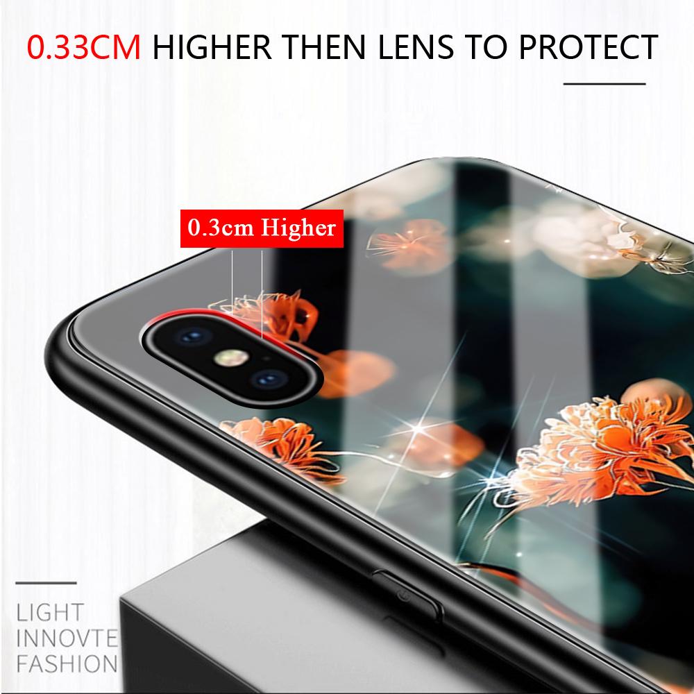 Tempered Glass Phone Case For iPhone 11 12 13 14 15 16 17 Redmi 10 12 14C Note10 Note14 Xiaomi 11Lite PocoC75 Soft Edge Shockproof Smooth Shell