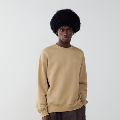 M J Brkln Flc Crew Sweatshirt 37% Cotton Brown
