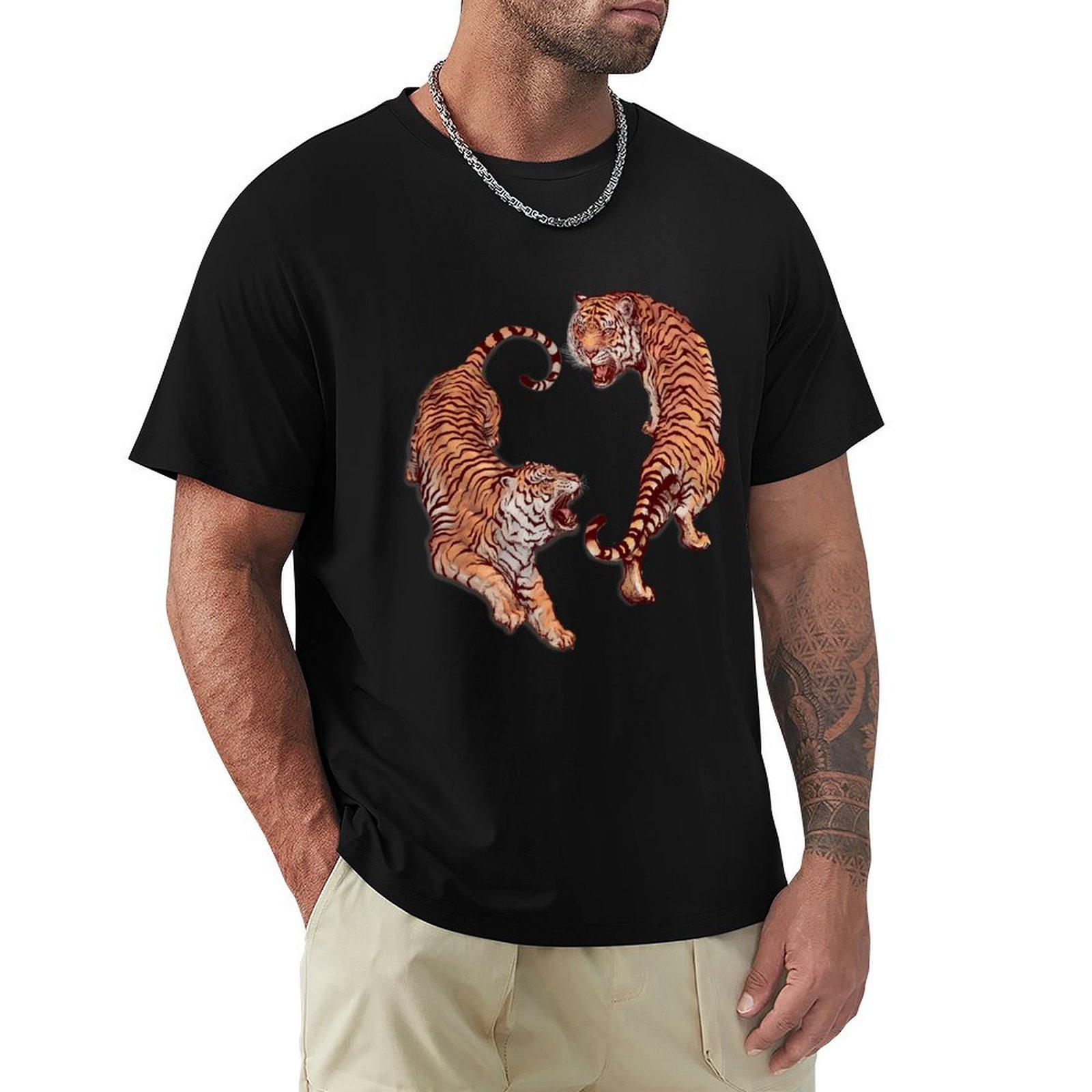 

Tiger Lover Tshirt TShirt plain topping summer top Man tshirt mens graphic tshirts anime 4XL