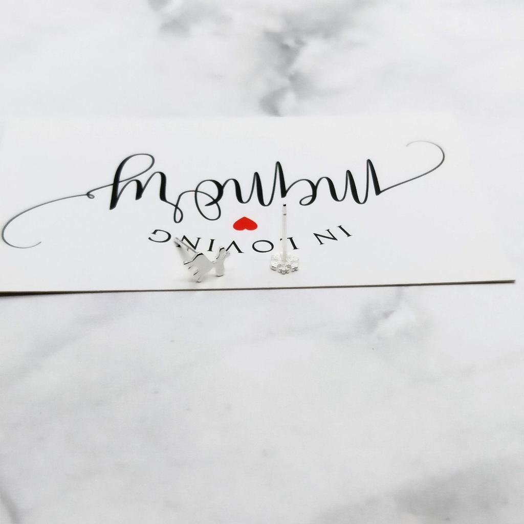 Korean Style Snowflake Reindeer Stud Earrings for Women - Cute Mini Christmas Elk Jewelry Gift