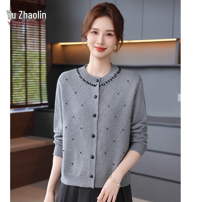 

YUZHAOLIN Women s Autumn Long-Sleeve Knit Cardigan Sweater One Size