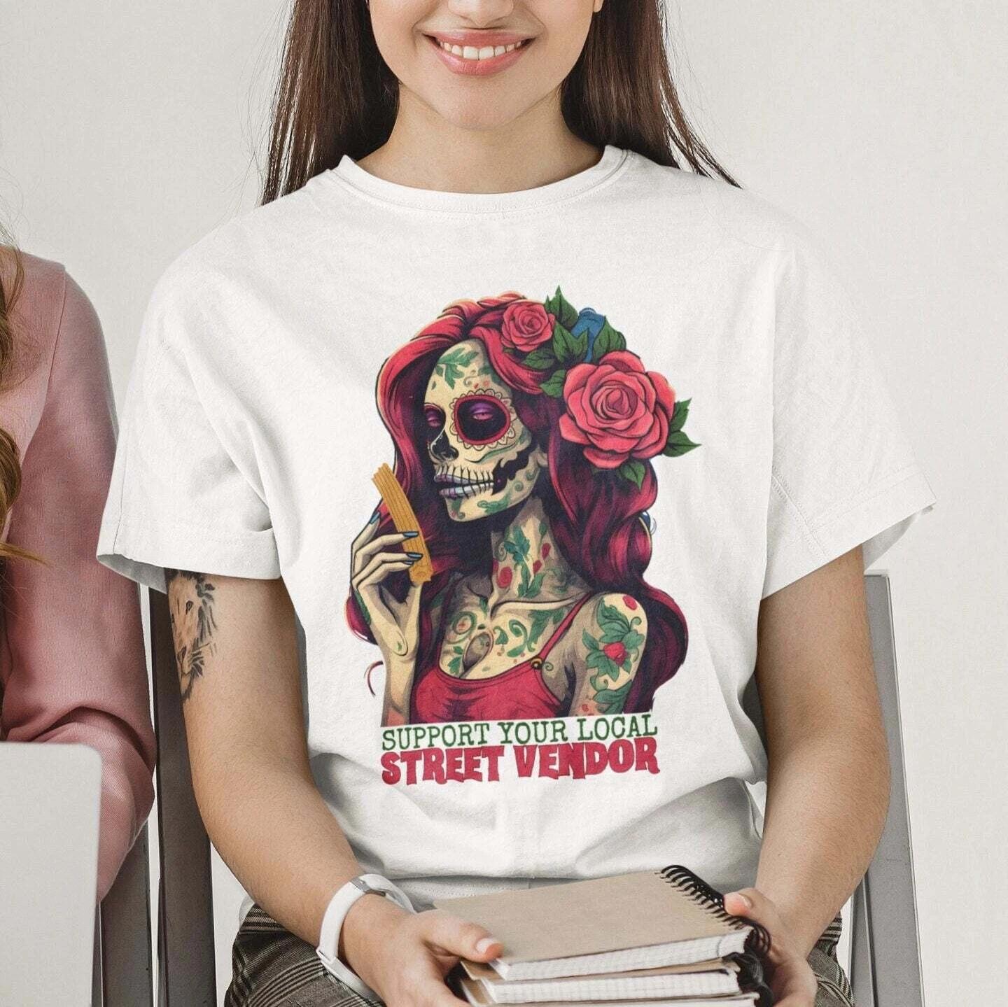 Support Your Local Street Vendor Churro Shirt L