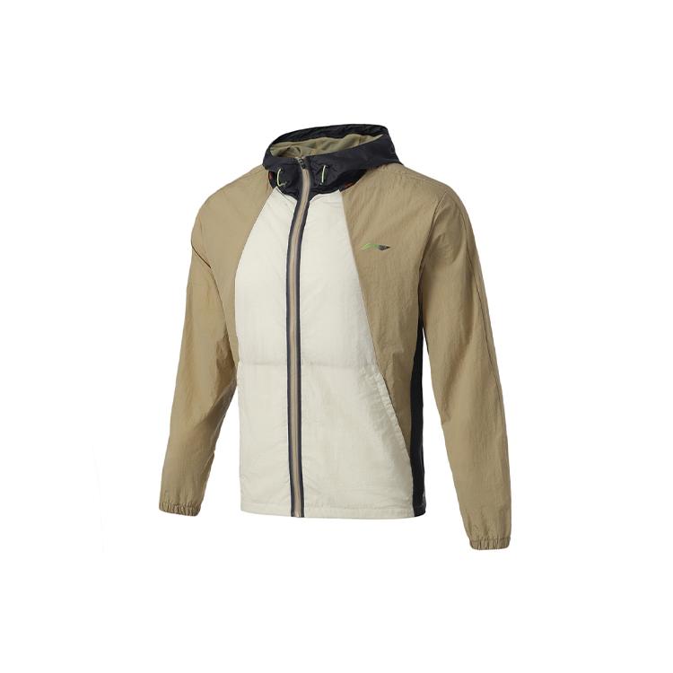 Li Ning Jackets Men's Pepper Mist White Hooded Moderate Other AFDR119-2