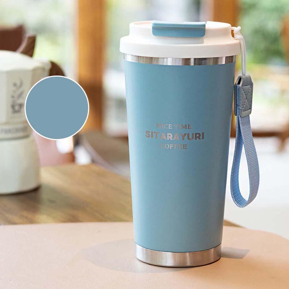 Large Capacity Coffee Water Cup 304 Stainless Steel Filter Tea Bottle 560ML Drinking Cup  Cycling