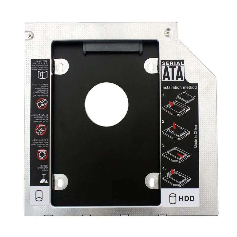 OULLX Optical Bay HDD Caddy 12.7mm 9.5mm 9mm SATA 3.0 2.5'' HD Hard Disk Drive Enclosure SSD Case Box For Laptop CD-ROM DVD-ROM