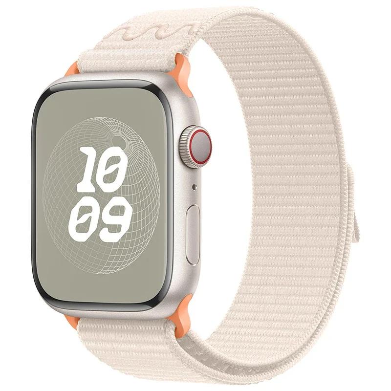 Sports Nylon Strap For Apple Watch Ultra 2 1 49mm Series 9 41mm 45mm Band Loop For iWatch 8 7 6 5 4 3 se 40mm 44mm 42mm Bracelet