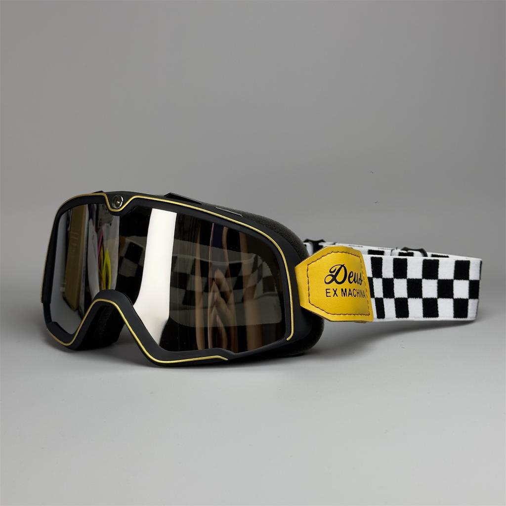 Motocyklové brýle Jízdní brýle Harley Vintage Větruodolné Pískové brýle 3/4 Helma