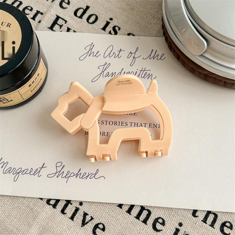 Rose Liu Yifei Inspired Cartoon Puppy Hair Clip Updo Claw