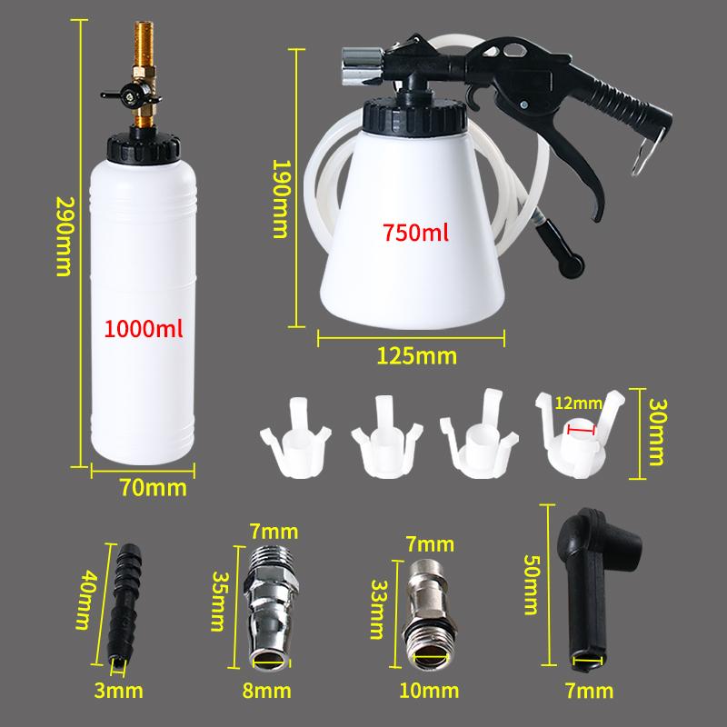 Pneumatic Brake Oil Changer, Oil Changer, Filler, Brake Fluid, Brake Evacuation, Auto Repair, Replacement Tool