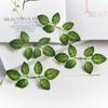 20/40pcs Artificial Plant Pieces Silk Rose Leave Fake Wedding Decor Wreath Festival Decora Home Yard Diy Gifts Box Flowers Prop