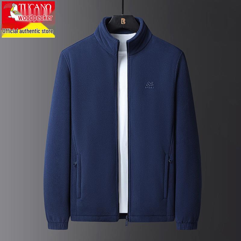 

Woodpecker Men s Lambswool Winter Jacket - Thick Fleece Sweatshirt for Middle-Aged & Elderly 5XL (180–195 lbs)