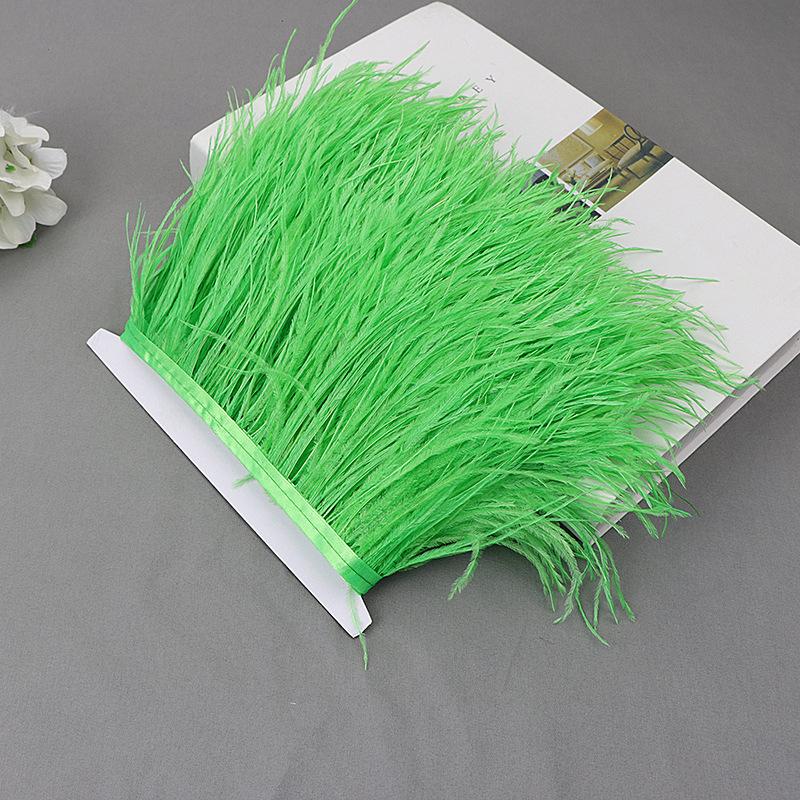 Ostrich Feather Lace Cloth Bandwidth 10-15Cm Stage Performance Clothing Decoration Accessories Lace Feather Ribbon