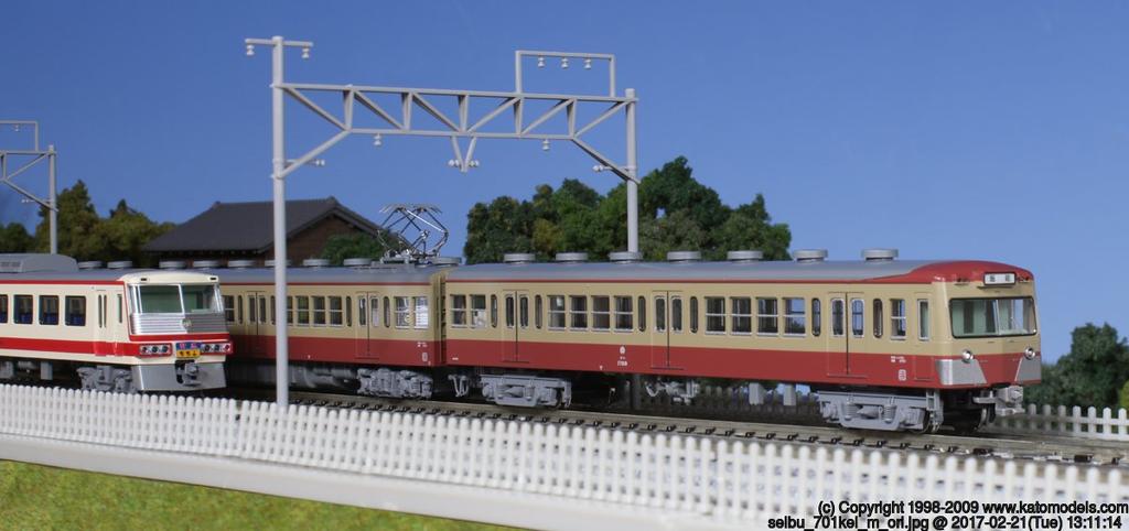 KATO N Gauge Seibu Railway 701 Series Conditioned Basic Set Railway Model Train Non-Air 4-Car 10-1356