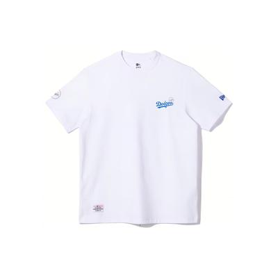 New Era Printed Minimalist T-Shirt Unisex Tops White 13697655