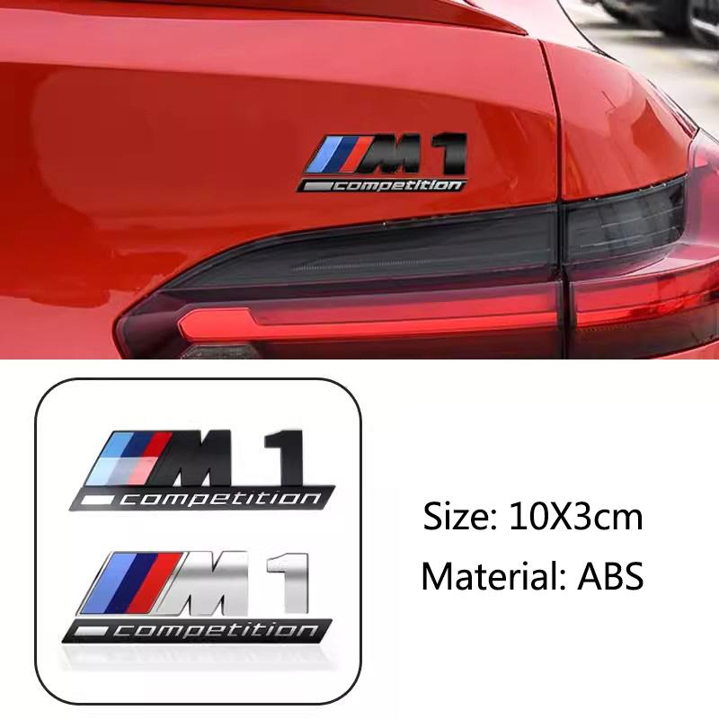 BBIW3 For BMW Thunder Edition M1 M2 M3 M4 M5 M6 M7 M8 X3M X4M X5M X6M 3D Car Body Side ABS Badge Emblem Body Rear Trunk Decor Stickers
