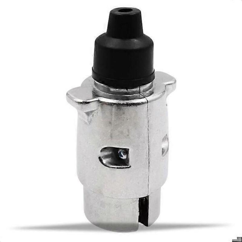 1 x 7 Pin Metal Trailer Plug, 7 Pin Waterproof Male Metal Trailer Socket, 12V 7 Pin Plug Adapter