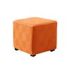 Elastic Square Ottoman Stool Cover Solid Color  Stretch Spandex Footrest Covers Footstool Dustproof Protect Case Home Decor