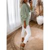 Women S Loose V Neck Lantern Sleeve Button Front Knit Cardigan Sweater