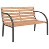 Patio Benches Garden Bench 120 Cm Wood And Iron