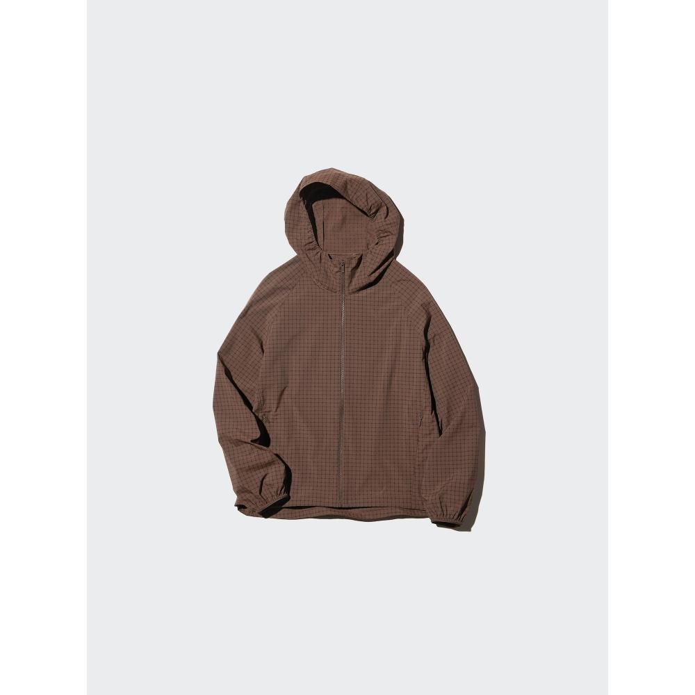 Uniqlo Japan Pockable UV-Schutz Hoodie Nanodesign Karomuster