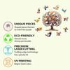 Non-Toxic Kids Puzzles Toy Stained Wooden Cartoon 3D Jigsaw Animal Puzzle Tree Educational Toys Games Wood Diy Puzzle Crafts Gift