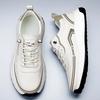 Fashion New Men Light Genuine Leather Sneakers Slip-On Casual Leather Outdoor Comfy Walking Shoes Luxury Brand Thick Bottom Driving Shoe