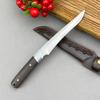 Utility Knife Barbecue Meat Cleaver Fruit Knife Steak Knife Stainless Steel Blade Wooden Handle Chef Cooking Cutting Boning Kitchen Knives