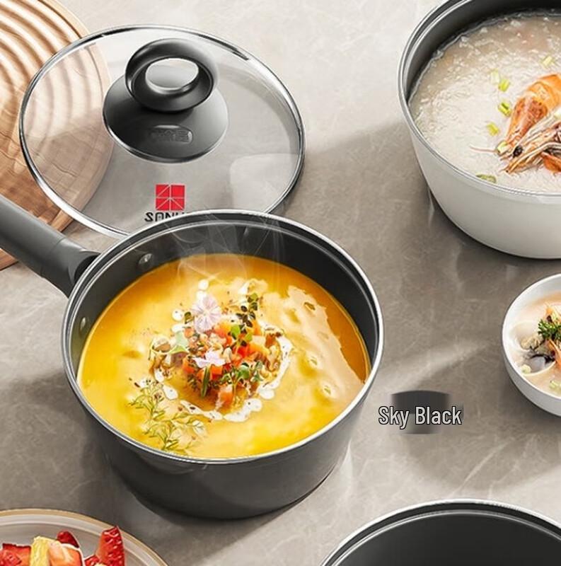 Sanhe 18cm 0-Coating Nano Non-stick Milk Pot