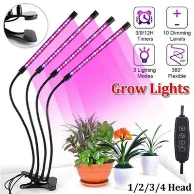 USB LED Full Spectrum Plant Grow Light,Dimmable Lamp with Timer for Indoor Garden Hydroponic Greenhouse Potted Flower Vegetable Plant Cultivation