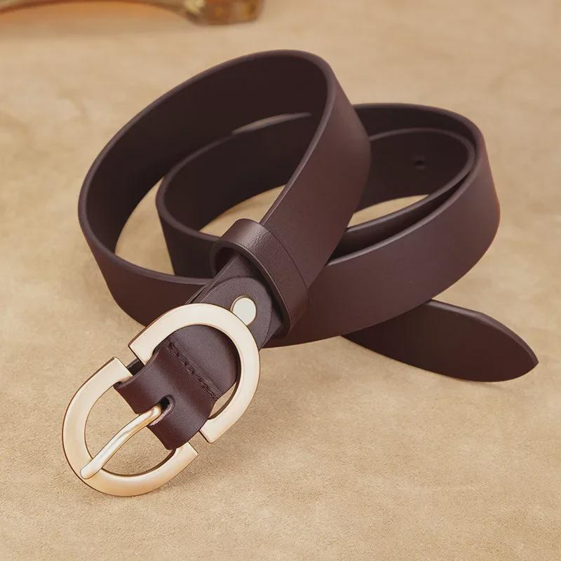 King Paul Damengürtel aus zweilagigem Rindsleder mit Dornschließe