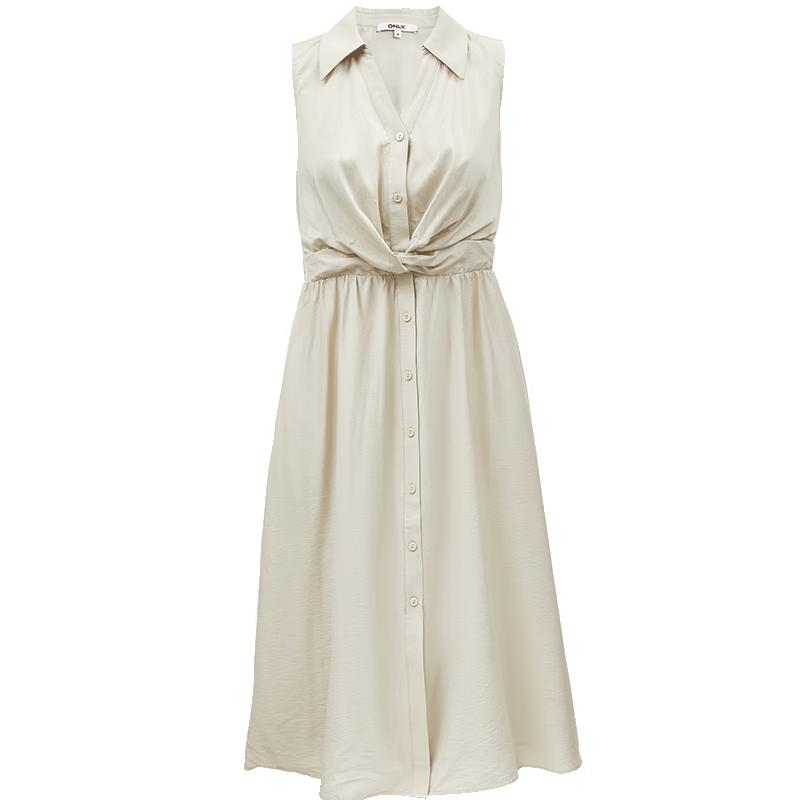 ONLY Women's 2024 Summer V-Neck A-Line Midi Dress